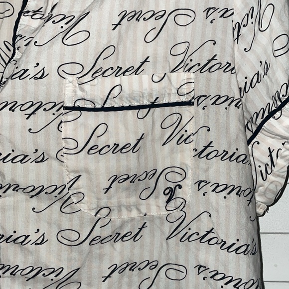 Victoria Secret Black/White Striped Pajama Short Set Size M - Picture 6 of 12